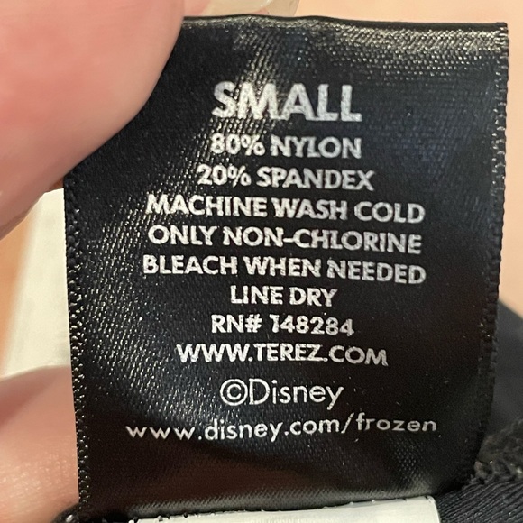 Terez x Disney Frozen 2 Epic Adventure Metallic Child Leggings Youth Leggings - Picture 7 of 14